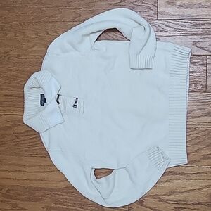 Lauren Ralph Lauren Cream Sweater with chunky hardware sz Large